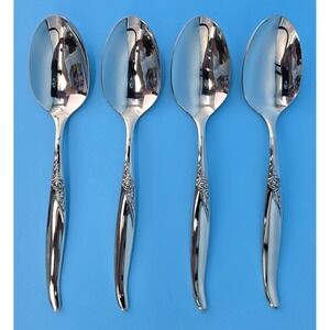 Oneida LA ROSE Stainless Premier Ltd‎ 4 Teaspoons Flatware Silverware Rogers